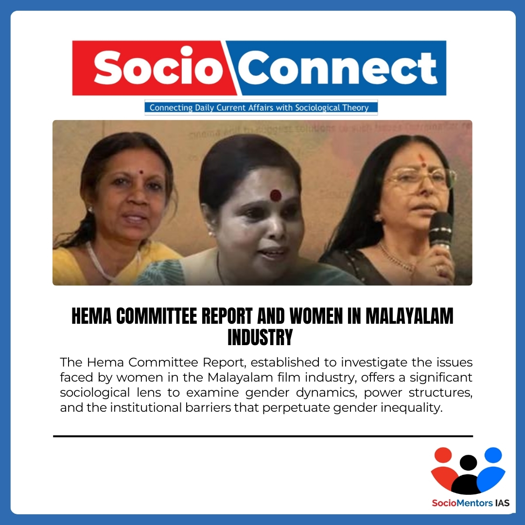 Hema Committee Report and Women in Movie Industry – UPSC Sociological Perspective